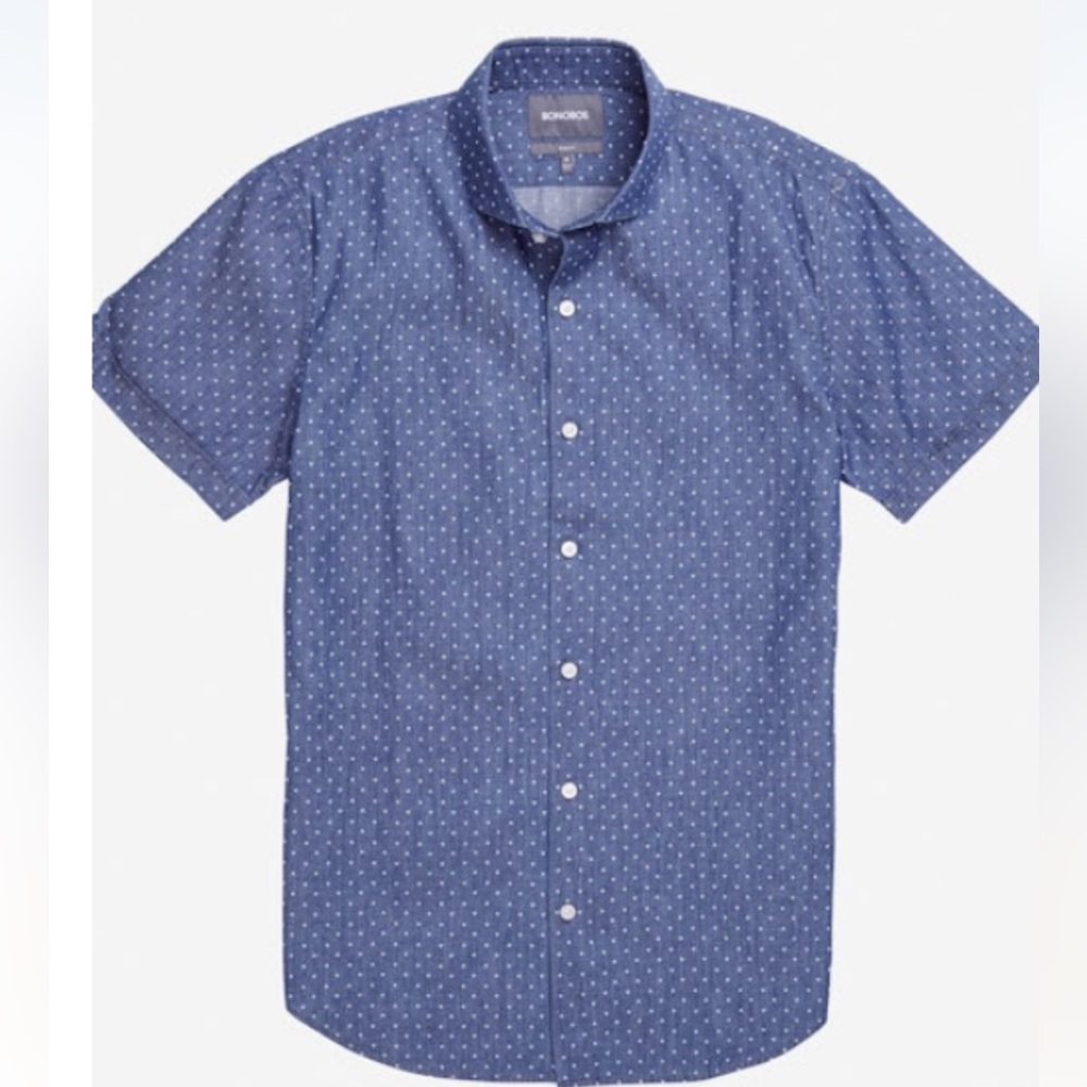 Bonobos short sleeve unbutton down shirt in medium tailored fit